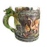 Christmas,Novelty,Medieval,Dragon,Faucet,Double,Stainless,Steel,Coffee