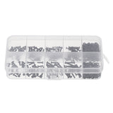 Suleve,M2CH4,480Pcs,Socket,Button&Flat,Screw,Carbon,Steel,Assortment