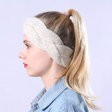 Women,Handmade,Braided,Headband,Thickened,Loose