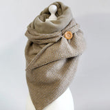 Women,Cotton,Thick,Winter,Outdoor,Casual,Solid,Color,Scarf,Shawl