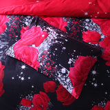 Bedding,Floral,Printing,Quilt,Cover,Pillowcase