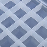 Grids,Clear,Plastic,Adjustable,Jewelry,Storage,Container,Crafts,Organizer,Dividers