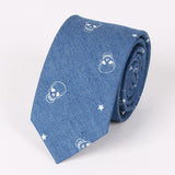 Outdoor,Leisure,Washed,Denim,Skull,Heads,Printing