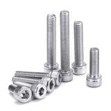 120Pcs,Stainless,Steel,Socket,Screw,Bolts,Assortment
