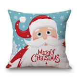 Christmas,Linen,Cushion,Cover,45*45,Pillowcase,Cushions,Throw,Pillow,Decor,Festive