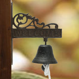 Vintage,Rustic,Solid,Metal,Hanging,Mounted,Welcome,Doorbell