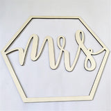 Wedding,Bride,Groom,Chair,Signs,Hanging,Wooden,Party,Decorations