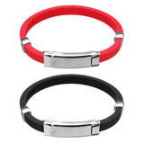 Portable,Static,Titanium,Ionic,Magnetic,Wristband,Silicone,Bracelet,Balance