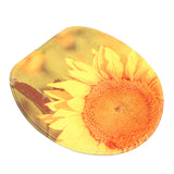 Yellow,Sunflower,Bathroom,Pedestal,Toilet,Cover,Floor,Carpet,Decor