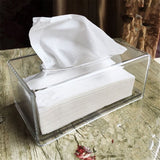 Acrylic,Clear,Transparent,Tissue,Cover,Rectangular,Holder,Paper,Storage