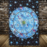 Zodiac,Indian,Fshion,Tapestry,Hanging,Bohemian,Bedspread,Decor