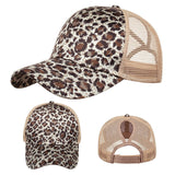 Women,Cotton,Tiger,Leopard,Pattern,Breathable,Hallow,Visor,Baseball