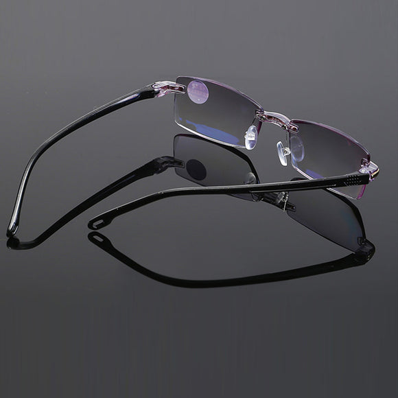 Unisex,Foldable,Frameless,Diamond,Trimmed,Light,Reading,Glasses,Presbyopic,Glasses