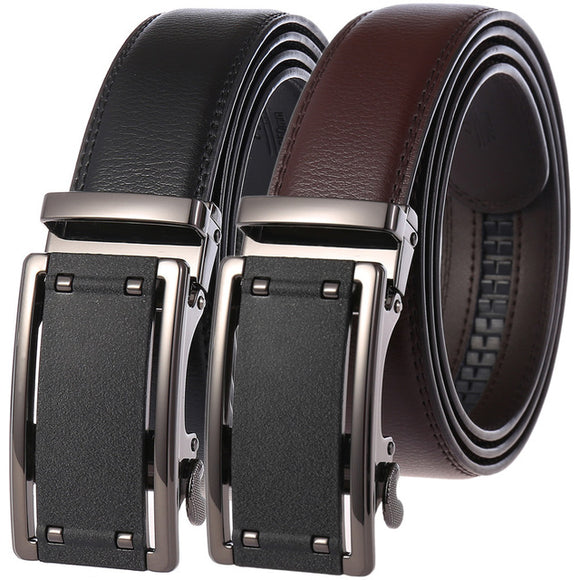 Men's,Leather,Business,Automatic,Buckle,Explosion,Models