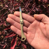 SEEKNITE,Brass,Folding,Knife,Pocket,Survival,Tools,Lightweight,Portable,Utility,Keychain,Knife