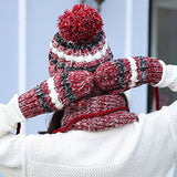 Women's,Handmade,Knitting,Thickened,Christmas,Scarf,Gloves