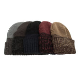 Womens,Coral,Fleece,Earmuffs,Knitted,Winter,Double,Layers,Slouch,Beanie
