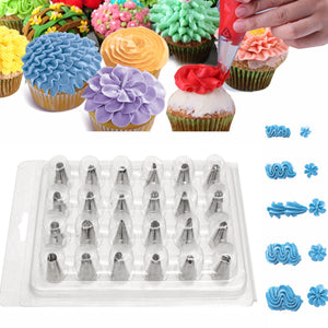 24PCS,Icing,Piping,Nozzle,Sugarcraft,Pastry,Decor,Baking,Tools