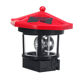 Solar,Powered,Lighthouse,Statue,Rotating,Garden,Outdoor,Light,Decor