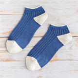 Cotton,Stripe,Patchwork,Invisible,Socks,Outdoor,Sport,Liner,Sneaker,Slippers,Socks