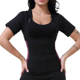 Front,Women,Sauna,Neoprene,Shaper,Sweat,Burner,Fitness,Shirts