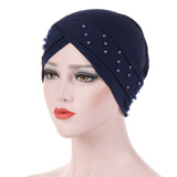 Womens,Elastic,Polyester,Earmuffs,Chemo,Cross,Breathable,Turban