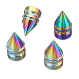 Multi,Color,Spiked,Valve,Aluminum,Wheel