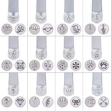 BENECREAT,Metal,Design,Stamps,Punch,Stamping,Electroplated,Carbon,Steel,Tools,Metal,Jewelry,Leather,Craft,Tool"