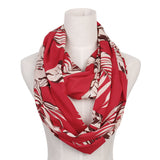 Unisex,Hidden,Zipper,Pocket,Flower,Print,Round,Scarf,Warmer