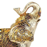 Golden,Elephant,Statue,Lucky,Wealth,Figurine,Decor