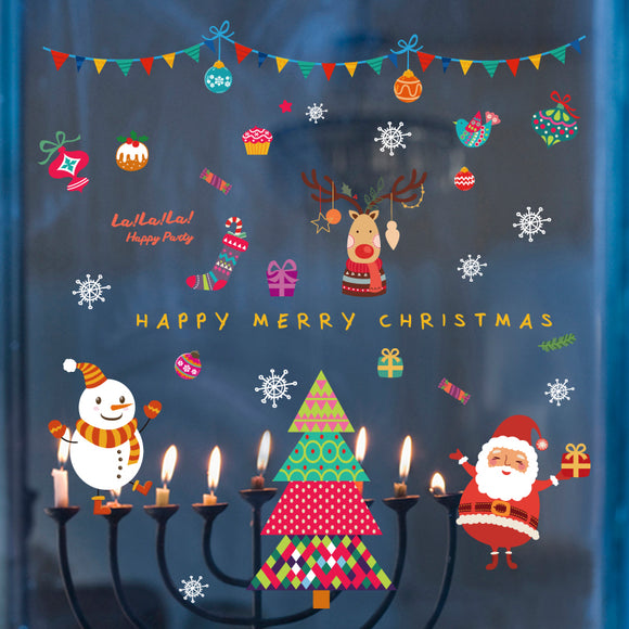 Miico,SK9229,Christmas,Sticker,Cartoon,Removable,Stickers,Decoration