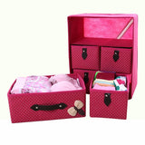 Three,Layer,Storage,Drawer,Underwear,Cosmetic,Makeup,Sundries,Organizer