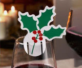 Christmas,Table,Place,Cards,Champagne,Glass,Christmas,Holiday,Party,Decorations