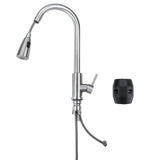 Stainless,Steel,Kitchen,Faucet,Spout,Spray,Rotate,Basin,Mixer