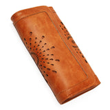 Women,Retro,Hollow,Wallet,Leather,Purse,Money,Holder,Handbag,Camping,Travel