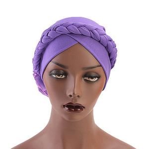 Women,Vintage,Ethnic,Style,Braid,Breathable,Turban,Cotton,Flexible,Headband