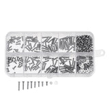 Suleve,M2SH2,480Pcs,Socket,Button&Flat,Screw,Stainless,Steel,Assortment