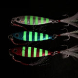 Zanlure,Metal,Fishing,Lures,Spoon,Luminous,Jigging