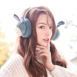 Women,Rabbit,Pattern,Earmuff,Plush,Windproof,Warmer