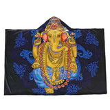 Hooded,Throw,Blankets,Indian,Ganesha,Wearable,Sleeping,Cover