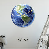 Loskii,CC090,Creative,America,Luminous,Earth,Clock,Clock,Quartz,Clock,Office,Decorations