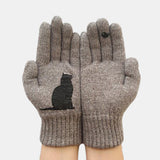 Women's,Gloves,Autumn,Winter,Outdoor,Padded,Print,Glove