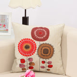 Concise,Style,Flower,Pattern,Decoration,Cushion,Cover,Square,Linen,Pillow