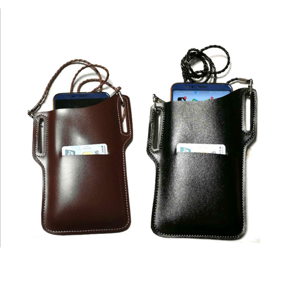 Portable,Leather,Universal,Mobile,Phone,Cover,Outdoor,Waterproof,Waist,Shoulder,Storage