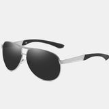 Men's,Metal,Large,Frame,Sunglasses,Mirror,Driver,Polarized,Sunglasses