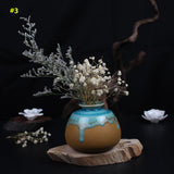 Zakkz,Glaze,Ceramic,Ornaments,Handmade,Aroma,Bottle,Flower,Arrangement,Pottery,Decor