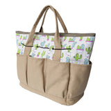 Printed,Cactus,Pattern,Pockets,Gardening,Tools,Organization,Canvas,Fabric,Storage,Carry,Shovel,Scissor,Shear,Cutter