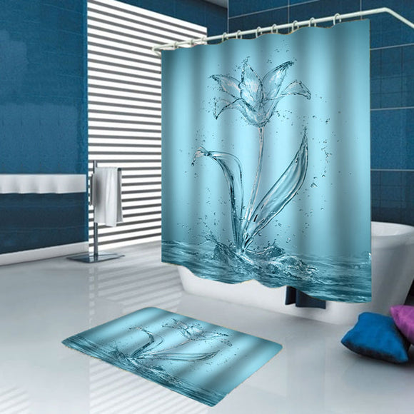 Transparent,Waterproof,Bathroom,Shower,Curtain,Toilet,Cover,Floor,Bathroom,Hooks