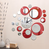 Acrylic,Mirror,Creative,Clock,Stickers,Living,Decals,Hanging,Decor