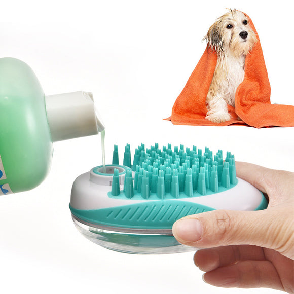 Multifunction,Cleaning,Rubber,Brush,Grooming,Tools,Shampoo,Dispenser